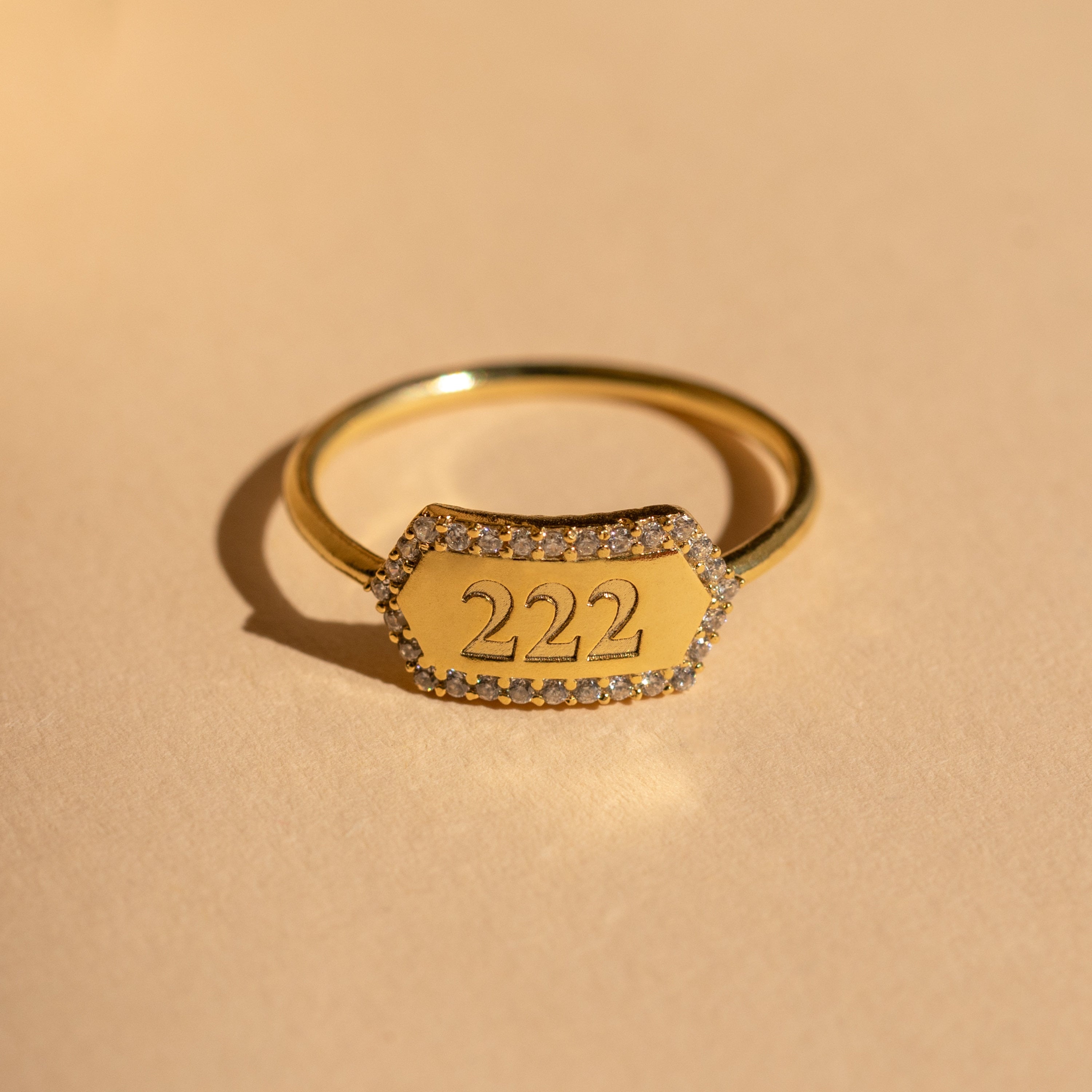 Personalize Your Style with our Engraved Hexagon Ring